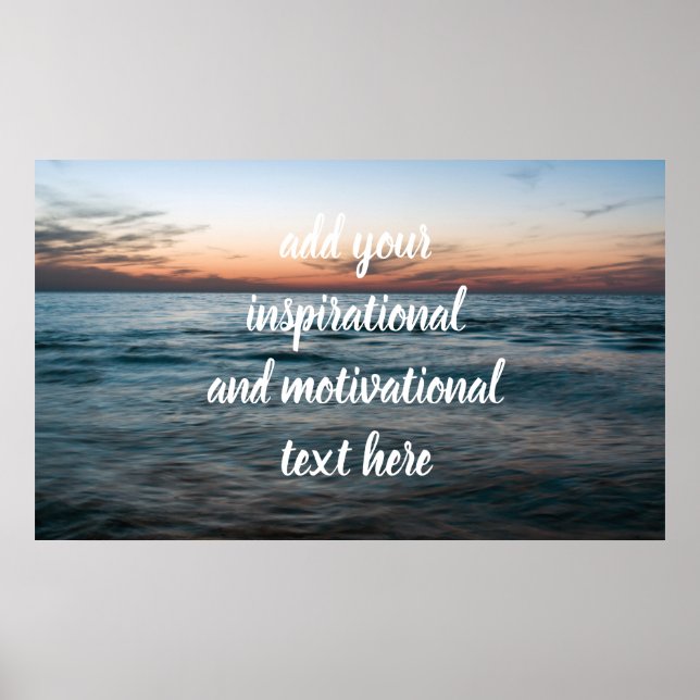 Evening at sea poster (Front)