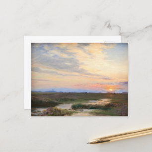 Evening at Skagen by P.S. Krøyer, Art  Postcard