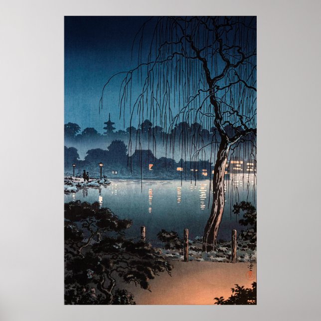 Evening at Ueno Park by Tsuchiya Koitsu Poster (Front)