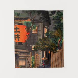 Evening At Ushigome By Tsuchiya Koitsu Tapestry