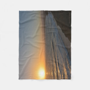 Evening Beach Fleece Blanket