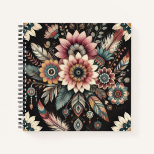 Evening Boho Blooms Notebook