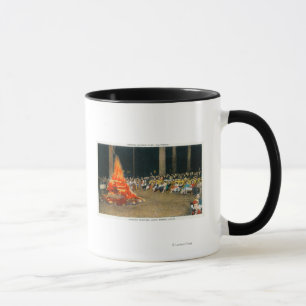 Evening Bonfire at Giant Forest Lodge Mug
