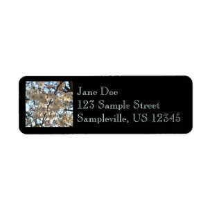 Evening Cherry Blossoms I Spring Floral Return Address Label