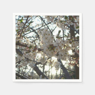Evening Cherry Blossoms II Spring Sunset Napkin