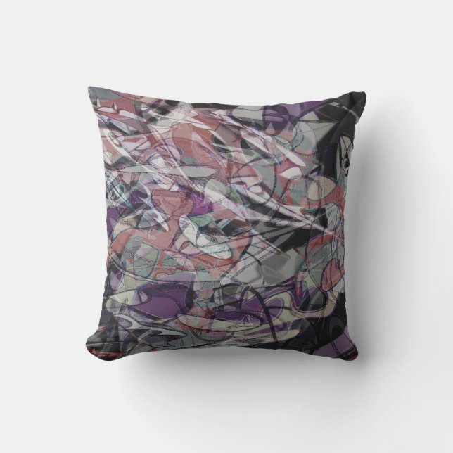 evening clouds abstract design cushion (Front)
