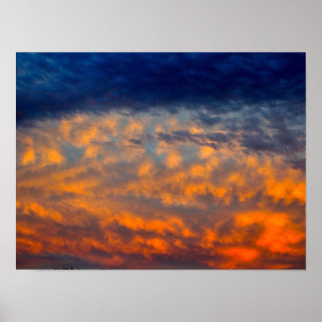 Evening Clouds in Utah poster (Front)