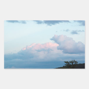 Evening Clouds Rectangular Sticker