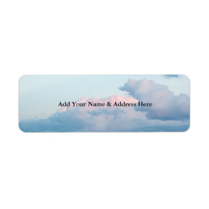 Evening Clouds Return Address Label