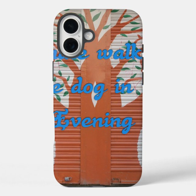"Evening Dog Walk Dread" – I Hate Walking the Dog  Case-Mate iPhone Case (Back)
