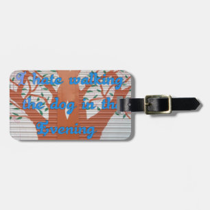 "Evening Dog Walk Dread" – I Hate Walking the Dog Luggage Tag