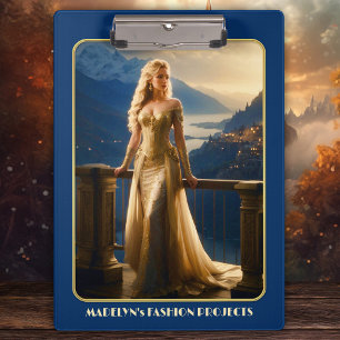 Evening Dress Fashion Designer  Clipboard