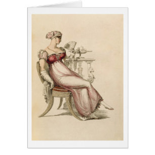 Evening dress or ball gown, fashion plate from Ack