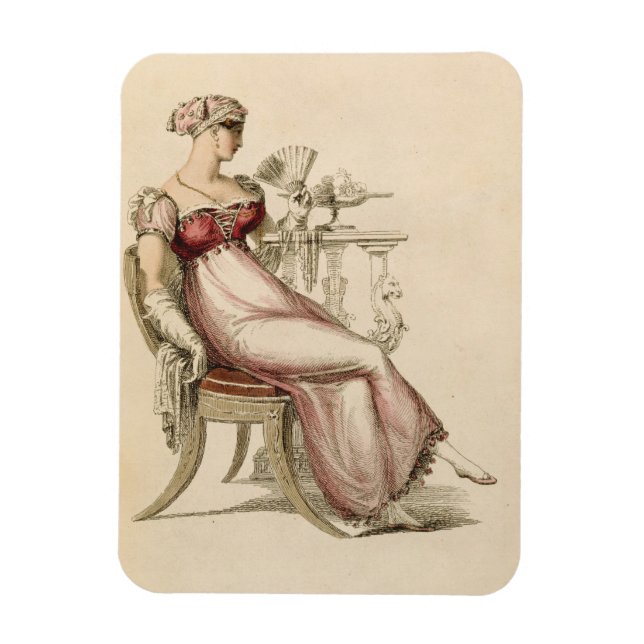 Evening dress or ball gown, fashion plate from Ack Magnet (Vertical)