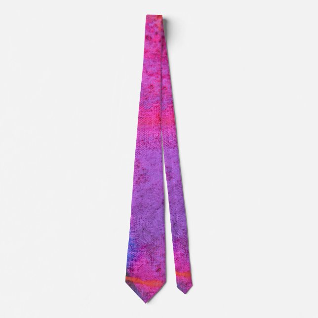 Evening Emotion dreamy abstract lilac rose Tie (Front)