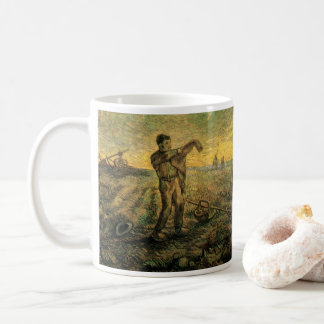 Evening - End of the Day by Vincent van Gogh Coffee Mug