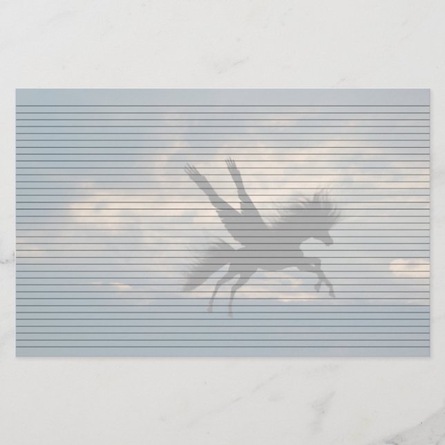 Evening Flight Lined Stationery (Front)
