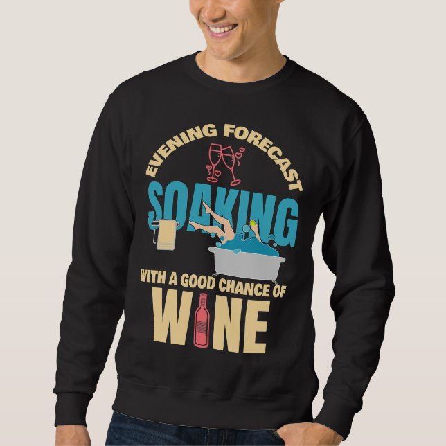 Evening Forecast Wine Sweatshirt (Front)