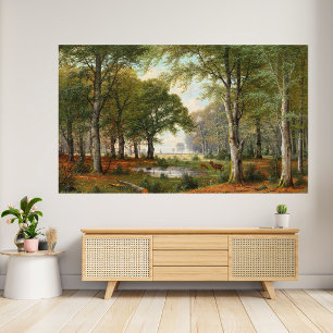 Evening Forest Landscape  Poster