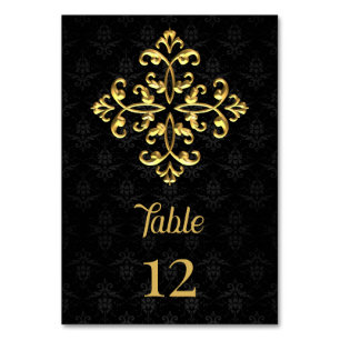 Evening Glam Table Number