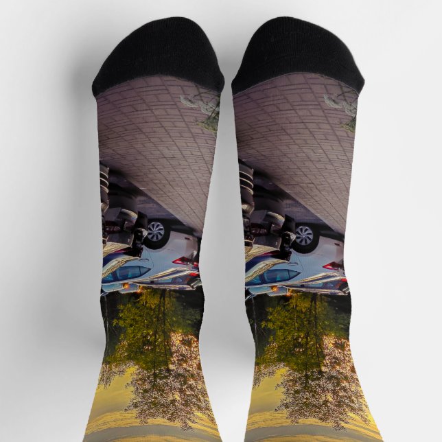 Evening Glow Street Socks – Customisable (Top)