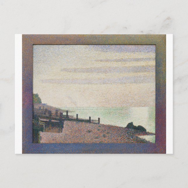 Evening Honfleur by Georges Seurat Postcard (Front)