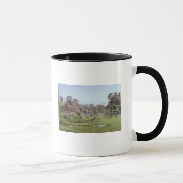 Evening in Arlington Row, Bibury, Gloucestershire Mug (Right)