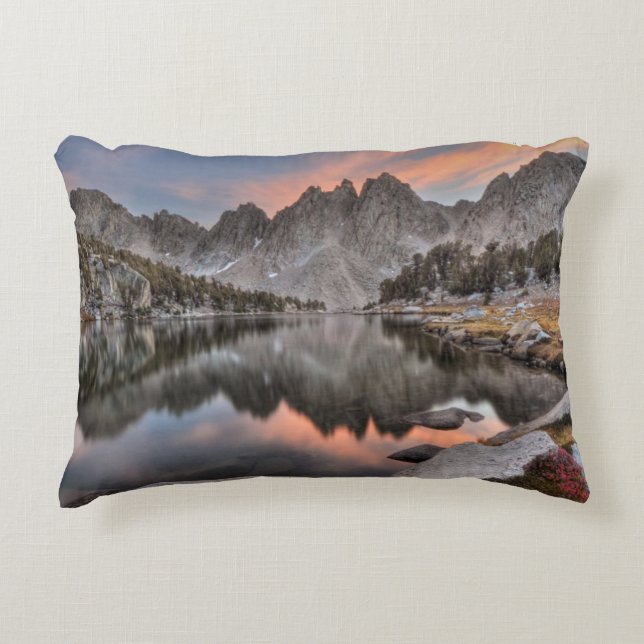 Evening Kearsarge Pinnacles Reflections Decorative Cushion (Front)