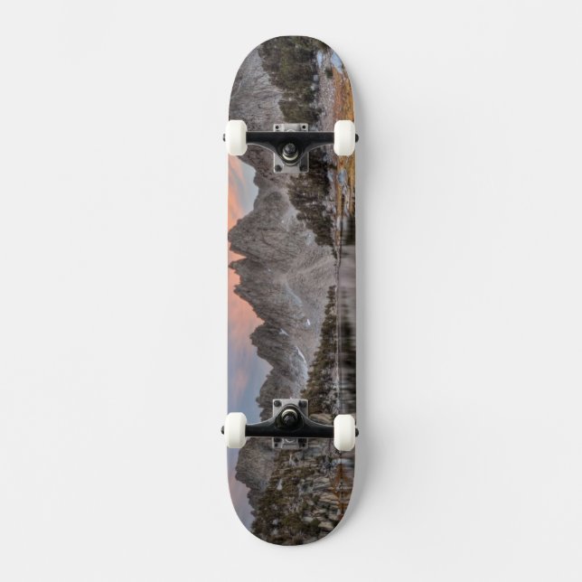 Evening Kearsarge Pinnacles Reflections Skateboard (Front)