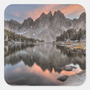 Evening Kearsarge Pinnacles Reflections Square Sticker