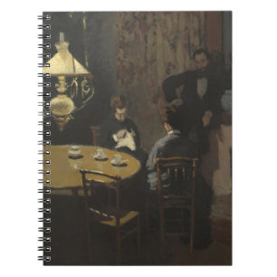 Evening Lamp Glow Interior Scene Notebook