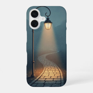 Evening Lamp Path iPhone 16 Case