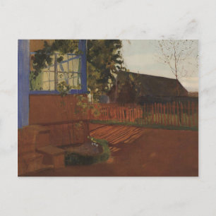 Evening Landscape (by Konstantin Somov) Postcard