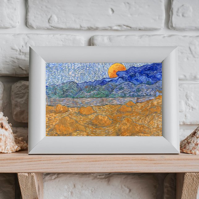 Evening Landscape with Rising Moon by Van Gogh  Photo Print (Creator Uploaded)