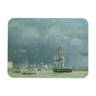 Evening, Le Havre, 1866 (oil on canvas) Magnet