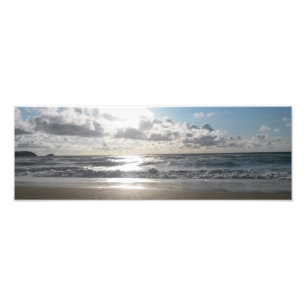 Evening Light Fistral Beach Newquay Cornwall UK Photo Print