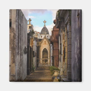Evening Light In Recoleta Cemetery Magnet