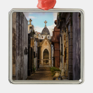 Evening Light In Recoleta Cemetery Metal Ornament