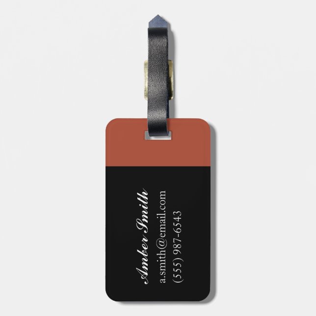 Evening light luggage tag (Back Vertical)