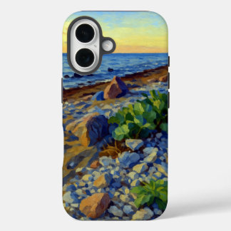 Evening light on the coast of Vormsi iPhone 16 Case