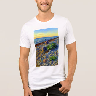 Evening light on the coast of Vormsi Tri-Blend Shirt