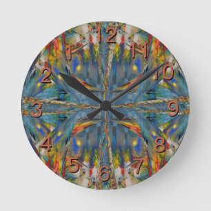 Evening Lights in Sky Blue   Backward Clock