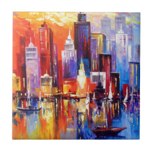 Evening new York Ceramic Tile