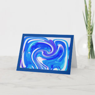 Evening ocean wave holiday card