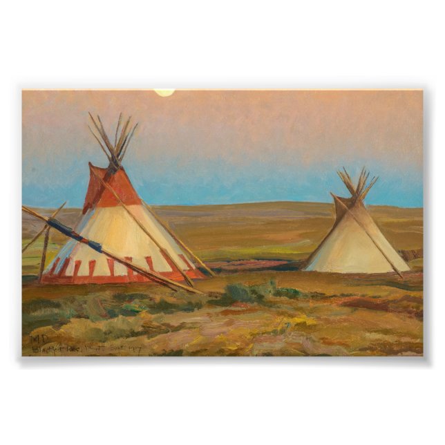 Evening on the Blackfeet Reservation by Dixon Photo Print (Front)