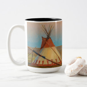 Evening on the Blackfeet Reservation by Dixon Two-Tone Coffee Mug
