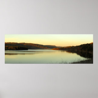 Evening on the Cowanesque Lake Poster