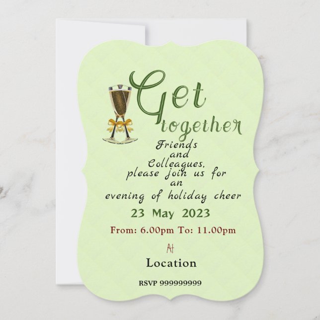 Evening Party Invitation (Front)