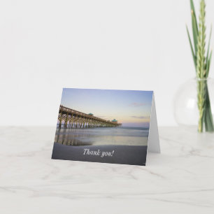 Evening Peace On Folly Beach Thank You Card