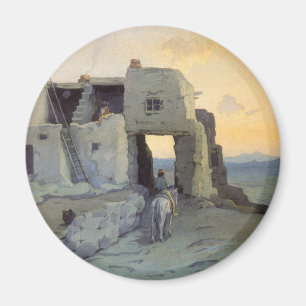 Evening, Pueblo of Walpi by Marion Kavagh Wachtel Magnet